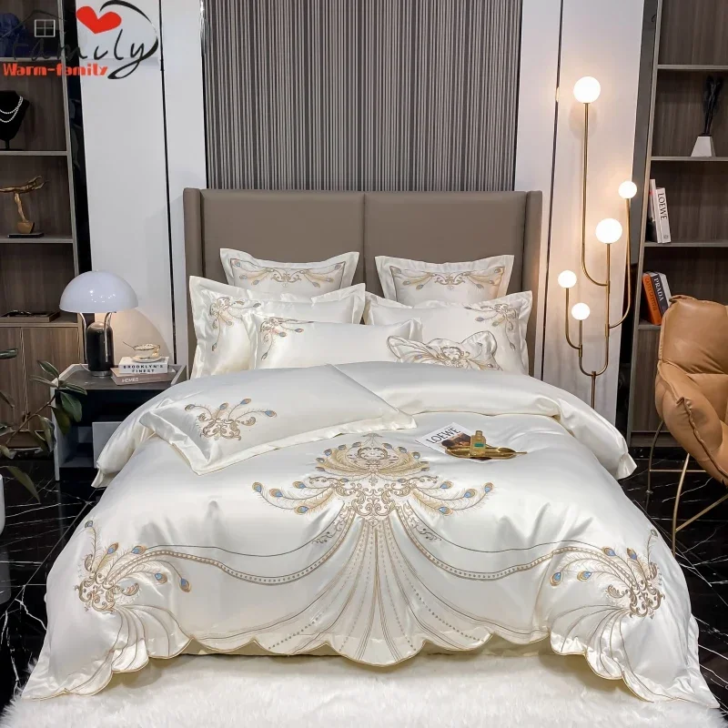 Embroidery Quilt Cover - Роскошный комплект постельного белья с вышивкой