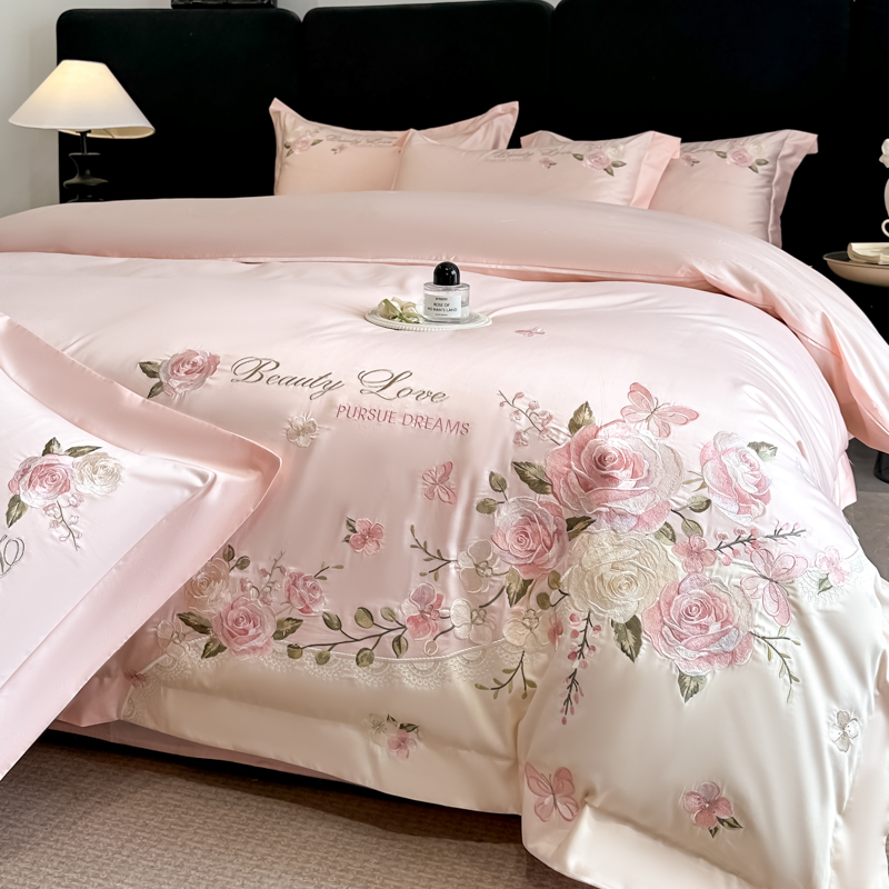 Embroidery Quilt Cover - Комплект постельного белья из 100% хлопка