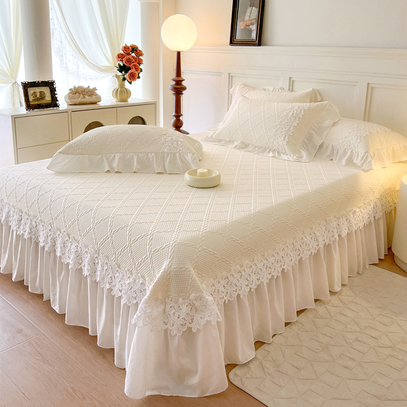 Embroidery Quilt Cover - Роскошный комплект охлаждающего покрывала с французской
