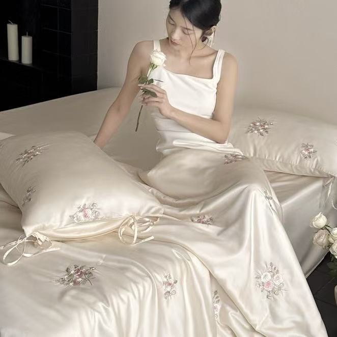 Embroidery Quilt Cover - Роскошное пододеяльник из лиоцеллового волокна во