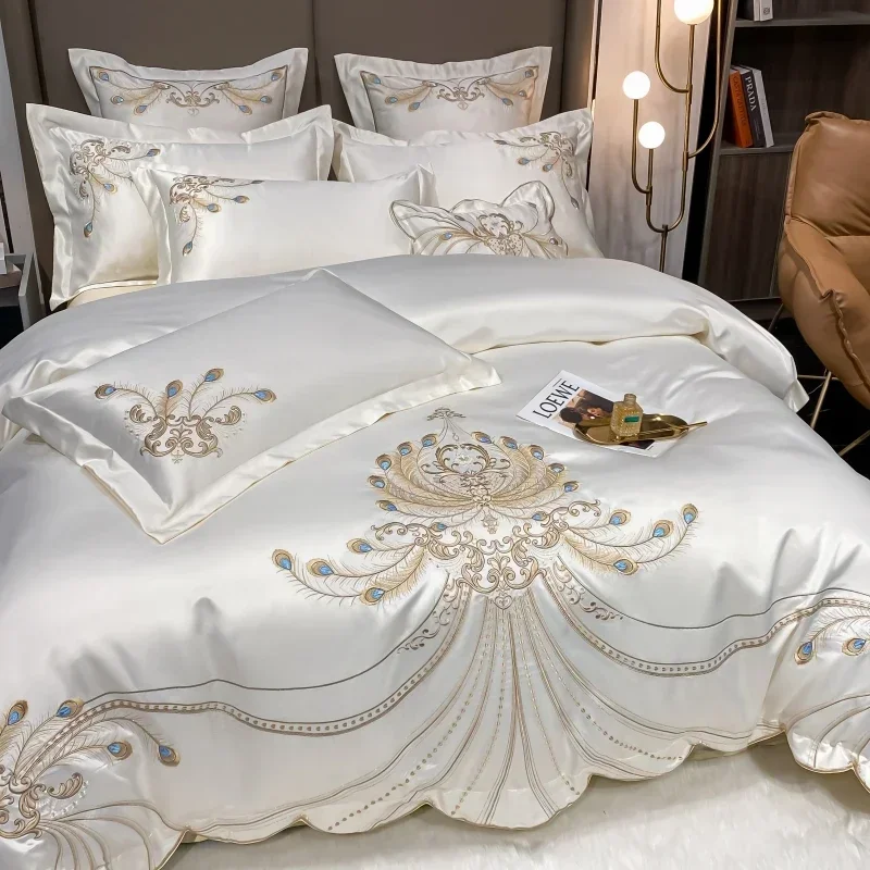Роскошный комплект постельного – обзор и цена Embroidery Quilt Cover