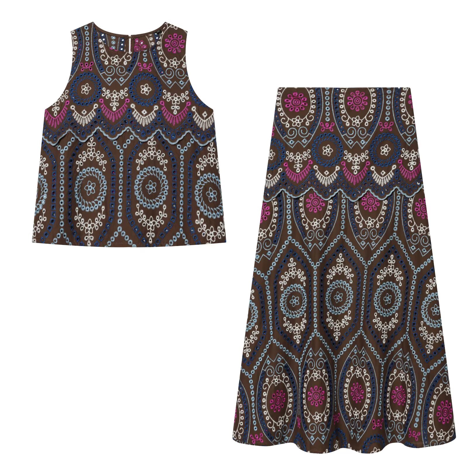 Женский весенний модный компле – обзор и цена Embroidery In The Piece