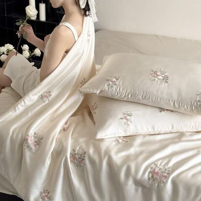 Роскошное пододеяльник из лиоц – обзор и цена Embroidery Quilt Cover