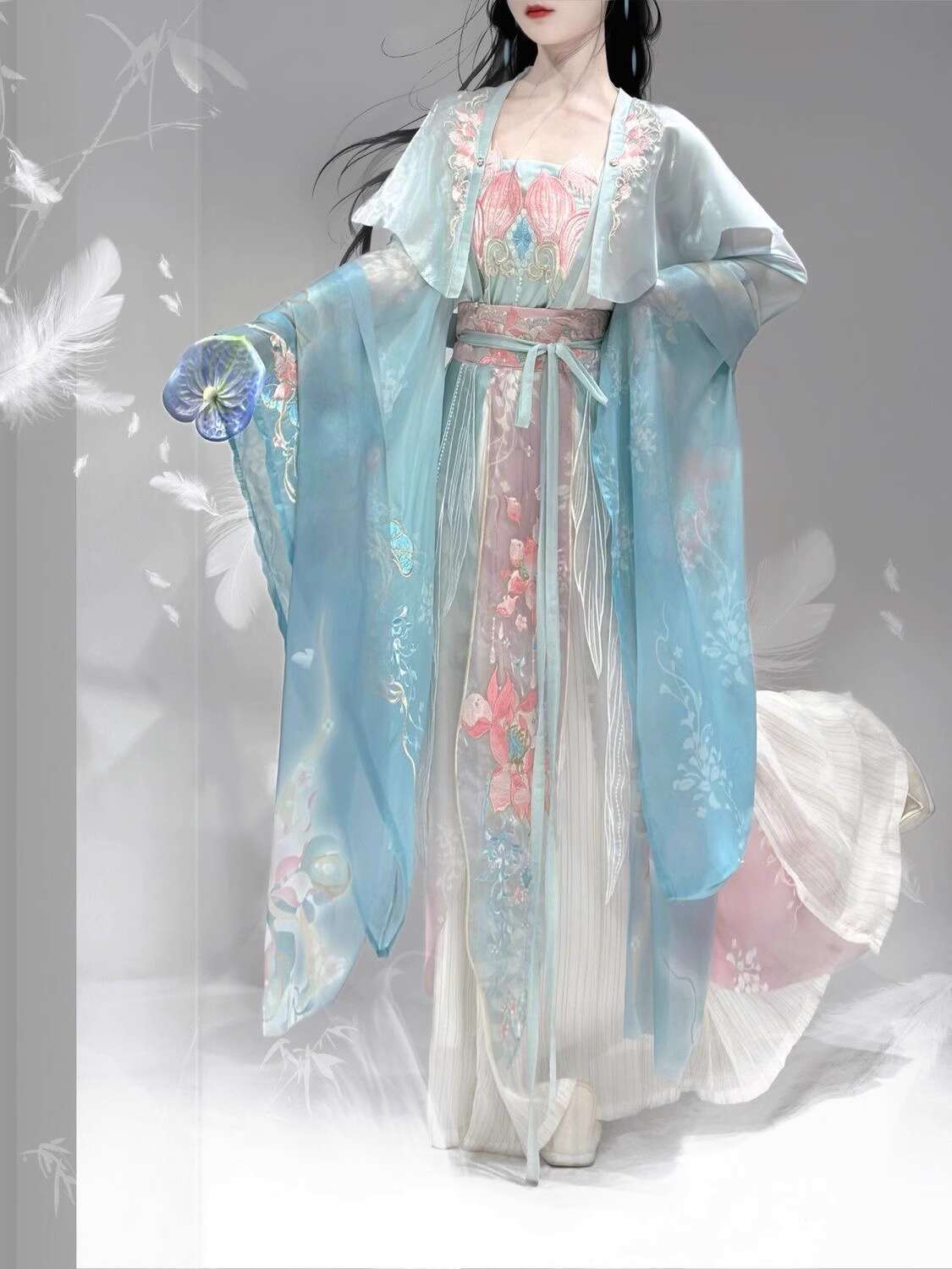Новый Hanfu Wei Jinfeng, тяжел – обзор и цена Embroidery In The Piece
